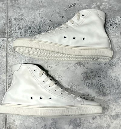 Saint Laurent Malibu White Leather Sneakers Size 41