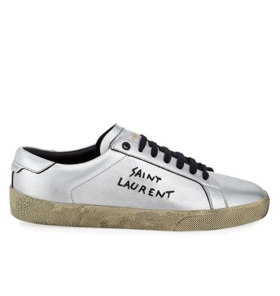 Saint Laurent Men Court Classic Low-top Logo Sneakers