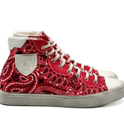 Saint Laurent Paris Bedford Hi Tops Bandana Size 42