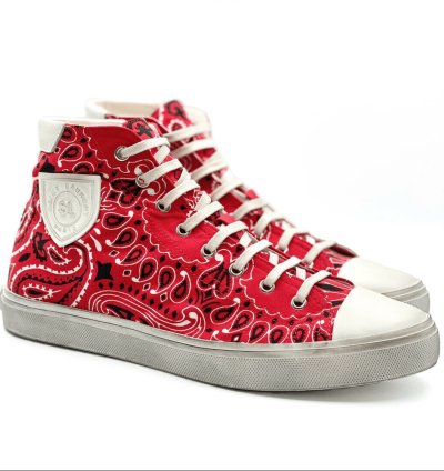 Saint Laurent Paris Bedford Hi Tops Bandana Size 42 5
