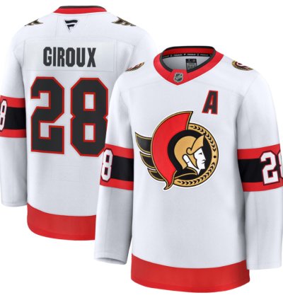 Mens Claude Giroux Jersey 28 Ottawa Senators 2025 Premium Away All Stitched