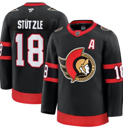 Mens Tim Stutzle Jersey 18 Ottawa Senators 2025 Premium Home All Stitched