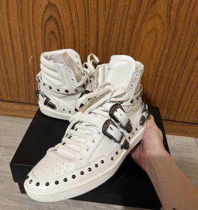 Saint Laurent Paris Ss14 Hedi Slimane Buckle Strap Sneakers