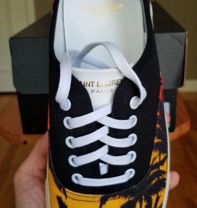 Saint Laurent Paris Sunset Palm Tree Sneakers