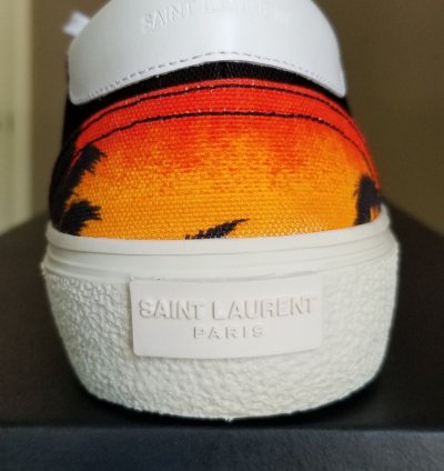 Saint Laurent Paris Sunset Palm Tree Sneakers