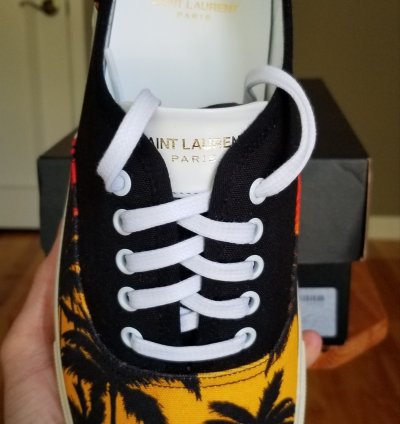 Saint Laurent Paris Sunset Palm Tree Sneakers