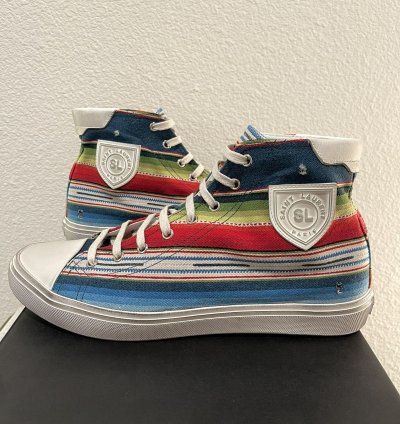 Saint Laurent Paris Ysl Multicolor High Top Sneakers Shoes