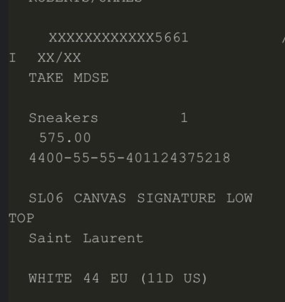 Saint Laurent Size 44 11