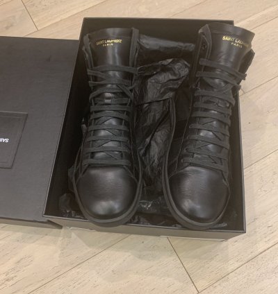 Saint Laurent Sl 06 Black Sneakers Hedi Era