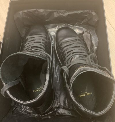 Saint Laurent Sl 06 Black Sneakers Hedi Era