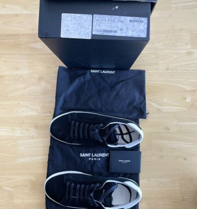 Saint Laurent Sl 06 Black Suede Sneakers