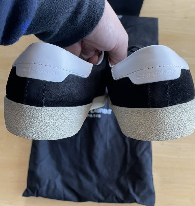 Saint Laurent Sl 06 Black Suede Sneakers