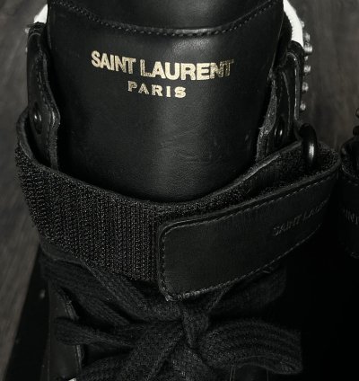 Saint Laurent Sl 14h Black Studded Strap By Hedi Slimane
