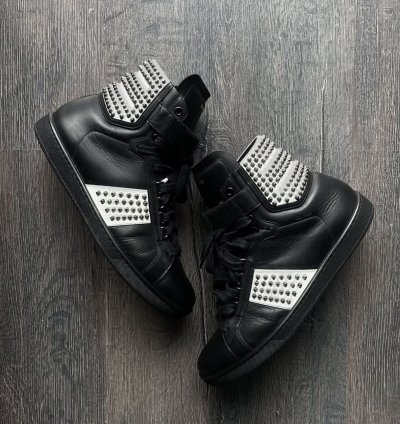 Saint Laurent Sl 14h Black Studded Strap By Hedi Slimane