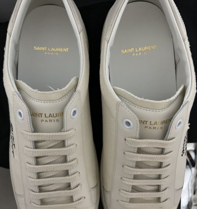 Saint Laurent Sl06 Court Canvas Signature Sneaker