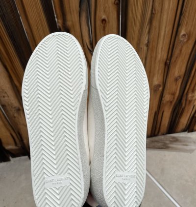 Saint Laurent Sl06 Court Canvas Signature Sneaker