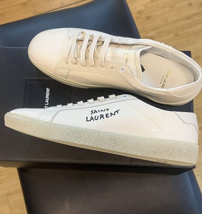 Saint Laurent Sl06 Off White Low Top Sneaker