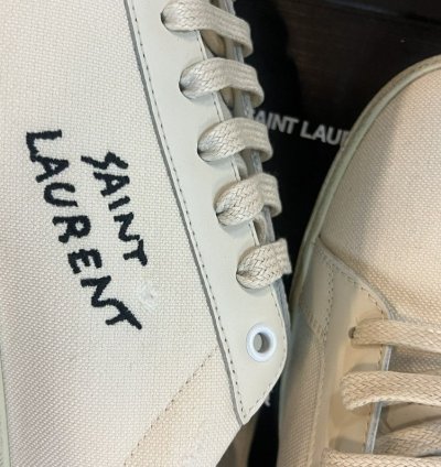 Saint Laurent Sl06 Off White Low Top Sneaker