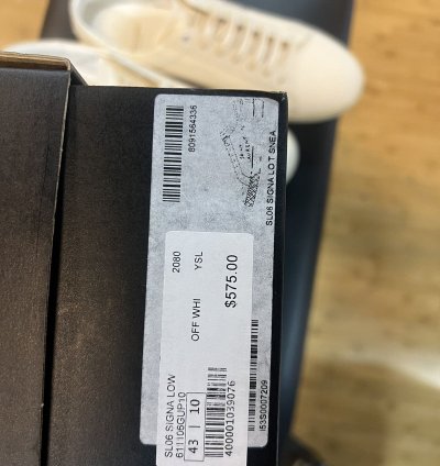 Saint Laurent Sl06 Off White Low Top Sneaker
