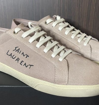 Saint Laurent Sl06 Rose Court Classic Signature Sneakers