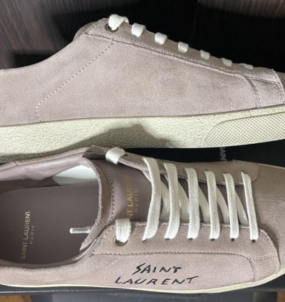 Saint Laurent Sl06 Rose Court Classic Signature Sneakers