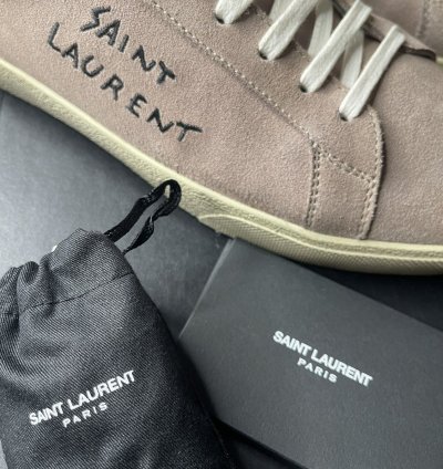 Saint Laurent Sl06 Rose Court Classic Signature Sneakers