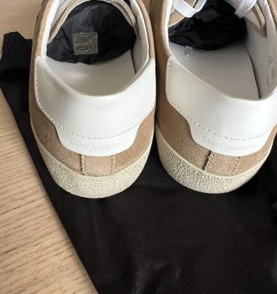 Saint Laurent Sl06 Suede Soho Desert Tan Nib Sz 42