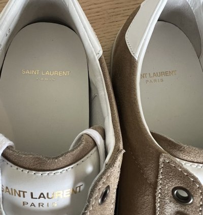 Saint Laurent Sl06 Suede Soho Desert Tan Nib Sz 42