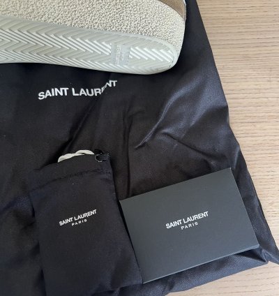 Saint Laurent Sl06 Suede Soho Desert Tan Nib Sz 42