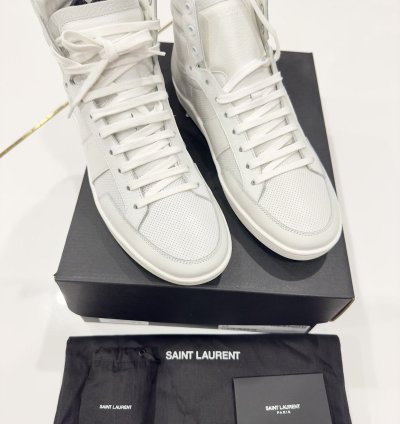 Saint Laurent Sl10h White Sneakers Sz 43