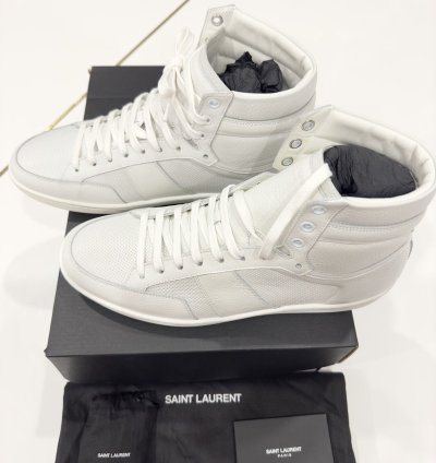 Saint Laurent Sl10h White Sneakers Sz 43