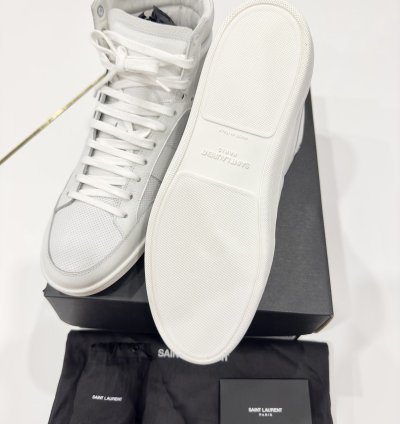Saint Laurent Sl10h White Sneakers Sz 43