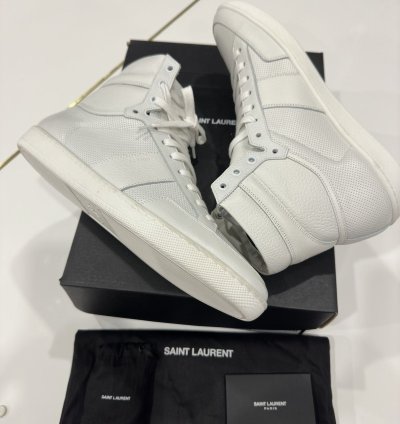 Saint Laurent Sl10h White Sneakers Sz 43