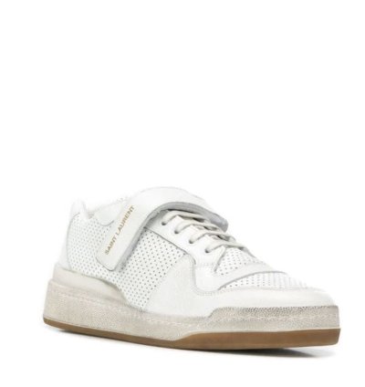 Saint Laurent Sl24 Worn-effect Sneakers