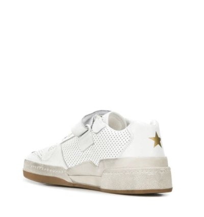 Saint Laurent Sl24 Worn-effect Sneakers