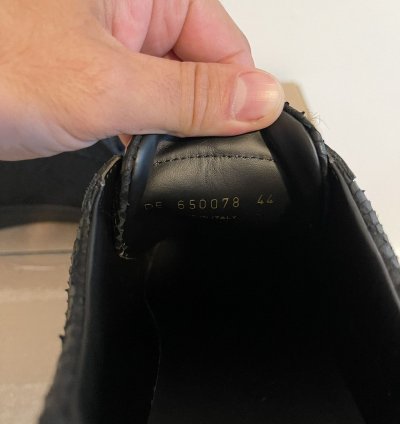 Saint Laurent Snake-effect Low Top Black Sneakers