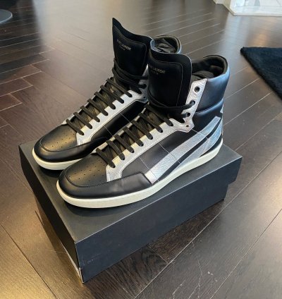 Saint Laurent Sneakers Sl 36h Classic Hi-top Black Leather