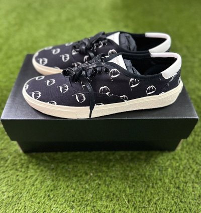 Saint Laurent Ss14 Bloodluster Shoes Sz 11 Blk Aop New Box