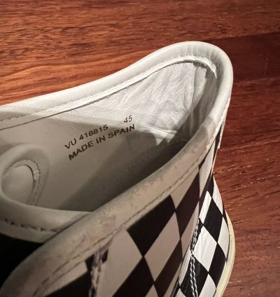 Saint Laurent Ss16 Checkered Sneakers Sz 12 brand New
