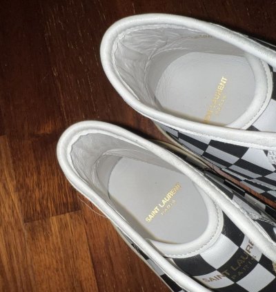 Saint Laurent Ss16 Checkered Sneakers Sz 12 brand New
