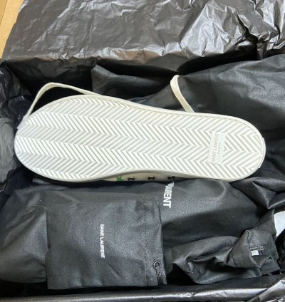 Saint Laurent Star Low Top Canvas Sneaker New 43