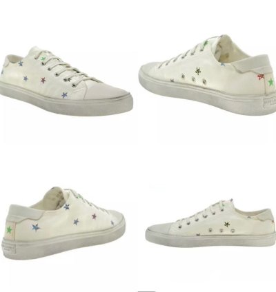 Saint Laurent Star Low Top Canvas Sneaker New 43
