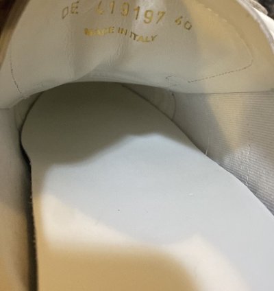 Saint Laurent Star Print Flat Leather Up Sneaker