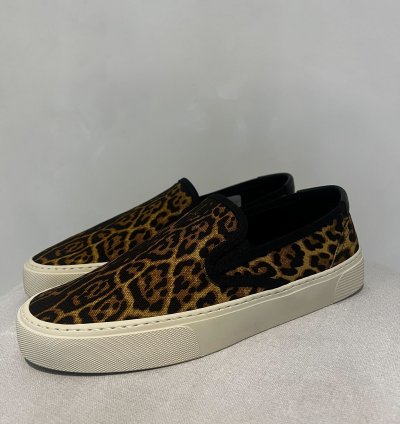 Saint Laurent Venice Leopard Slip On