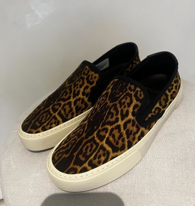 Saint Laurent Venice Leopard Slip On