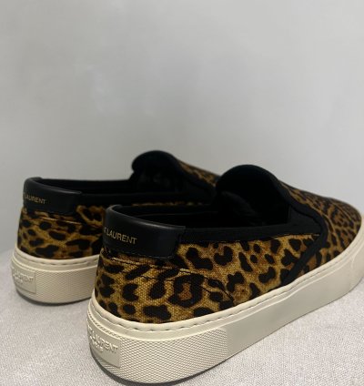 Saint Laurent Venice Leopard Slip On
