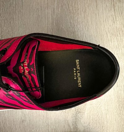 Saint Laurent Venice Low Leather Zebra Sneaker