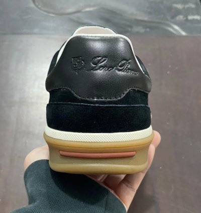 Loro Piana Tennis Walk Sneaker black Suede