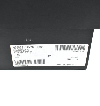 Saint Laurent White Canvas Andy Low Top Sneakers