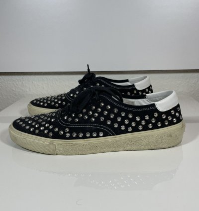 Saint Laurent Ysl Studded Low Trainers Sneakers Vu 377373